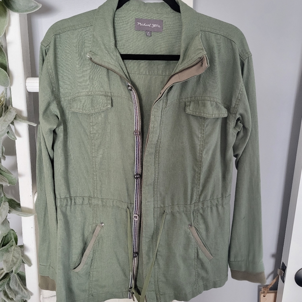 Michael Stars Linen Jacket - Picture 4 of 10